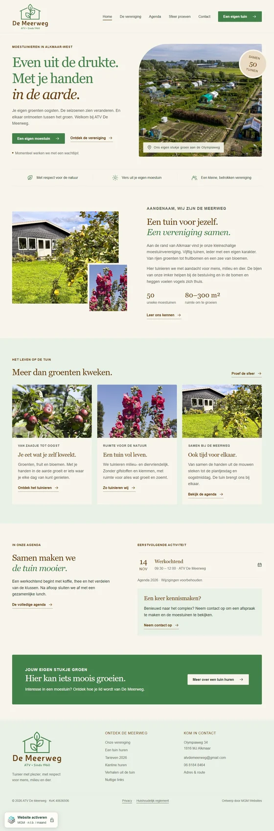 Websitepreview van ATV De Meerweg